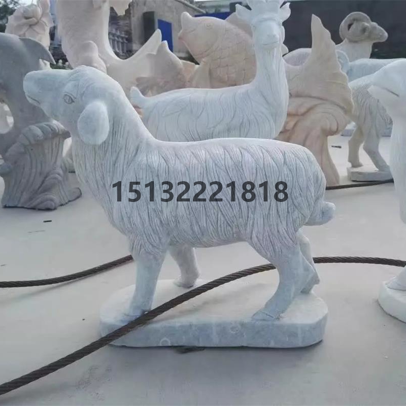 動物雕塑石雕鹿  動物雕塑石雕鹿 晚霞紅石雕鹿