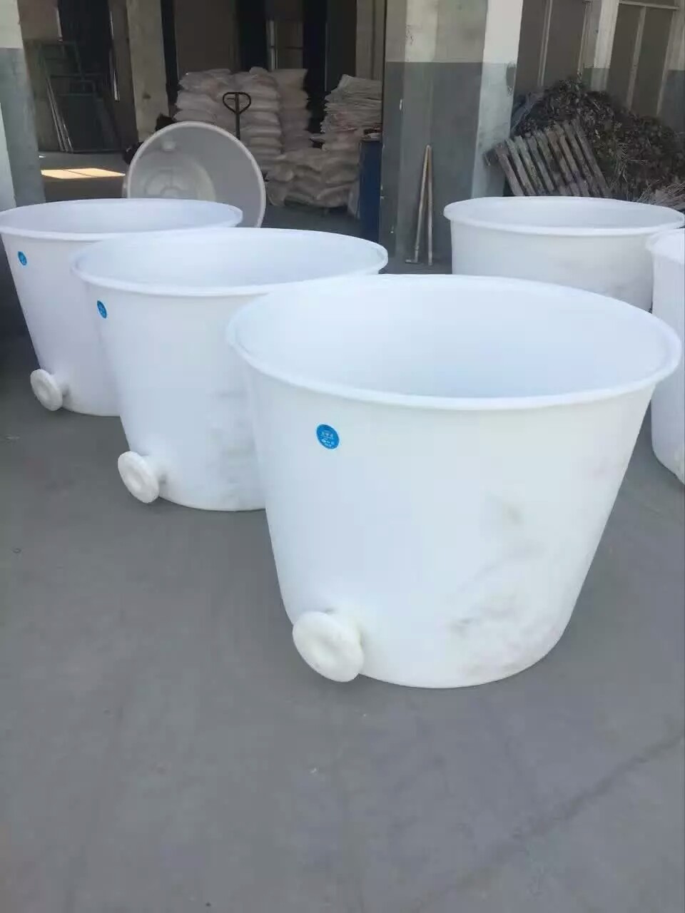 常州腌制桶食品級敞口塑料圓桶 600L食品用桶，塑料大白桶腌制桶