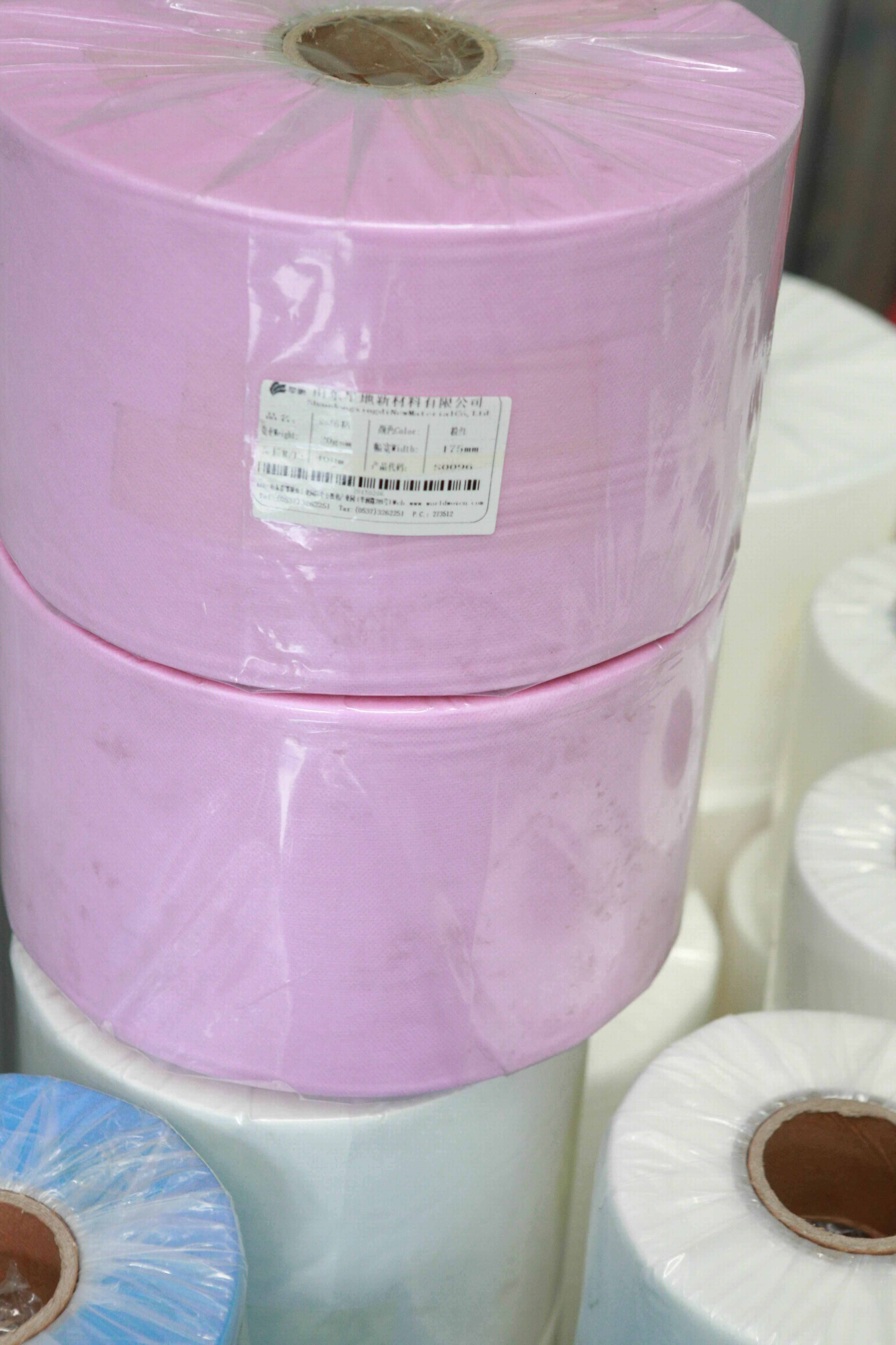 彩色無紡布、藍色無紡布，可做淺藍色、粉色、淡粉、湖藍