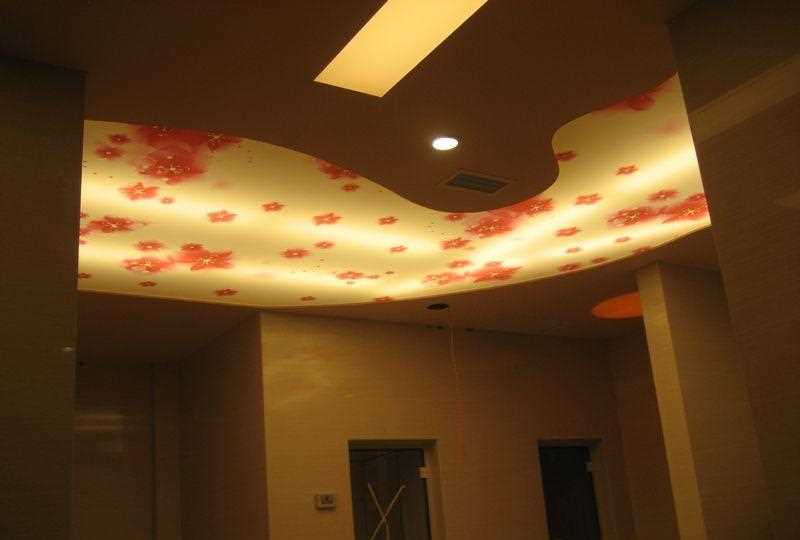 一色天寫真軟膜天花、惠州裝飾工程、高清寫真室內(nèi)吊頂裝飾