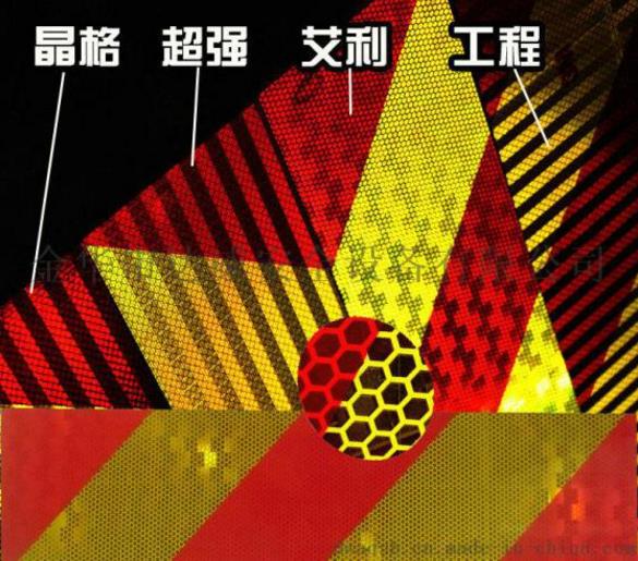 車輛尾部標志板反光膜反光材料