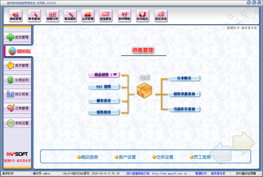 美萍家電銷售管理系統(tǒng)