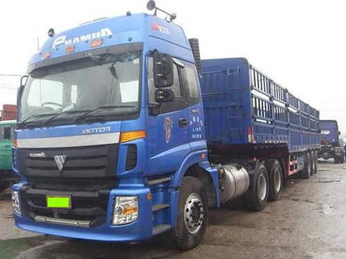 二手貨車牽引車歐曼雙驅(qū)半掛車15853756579