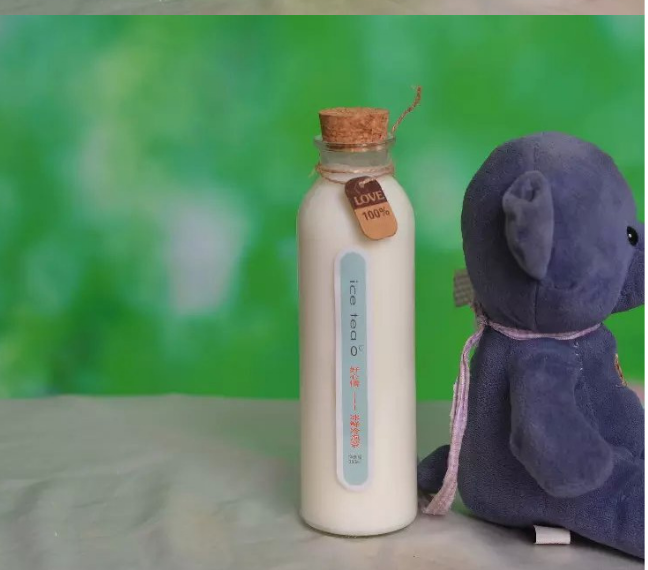 350ML透明圓形冷泡茶 木塞玻璃瓶 奶茶瓶 漂流瓶 創(chuàng)意許愿瓶