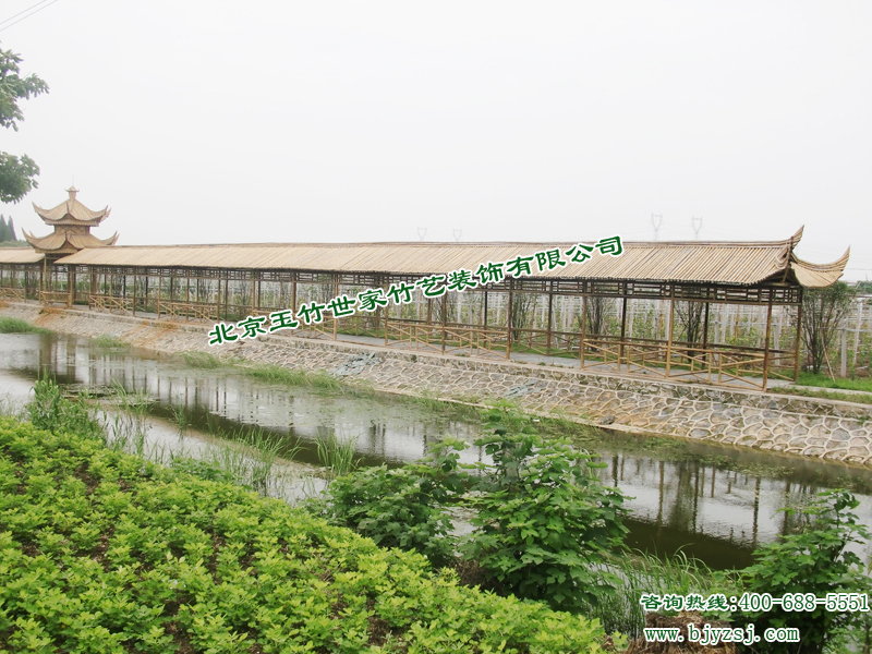竹長廊竹門樓竹亭玉竹世家專業(yè)施工