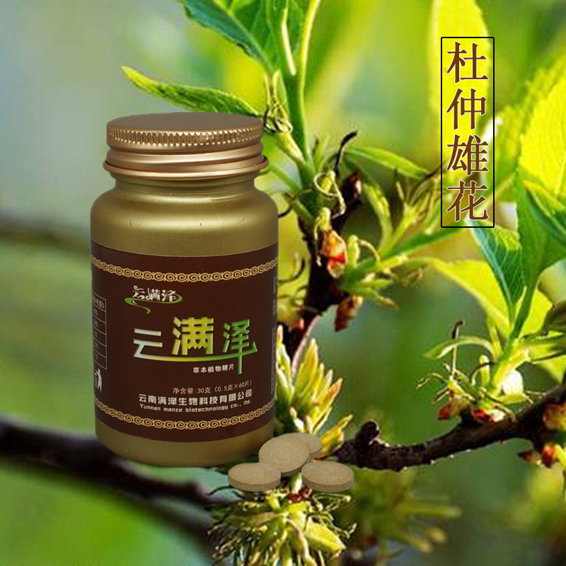 云滿澤精片杜仲雄花片，杜仲雄花粉提取物，杜仲雄花精片，杜仲雄花的功效與作用