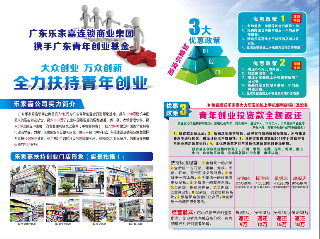 2017年江門便利店加盟，就選江門樂家嘉