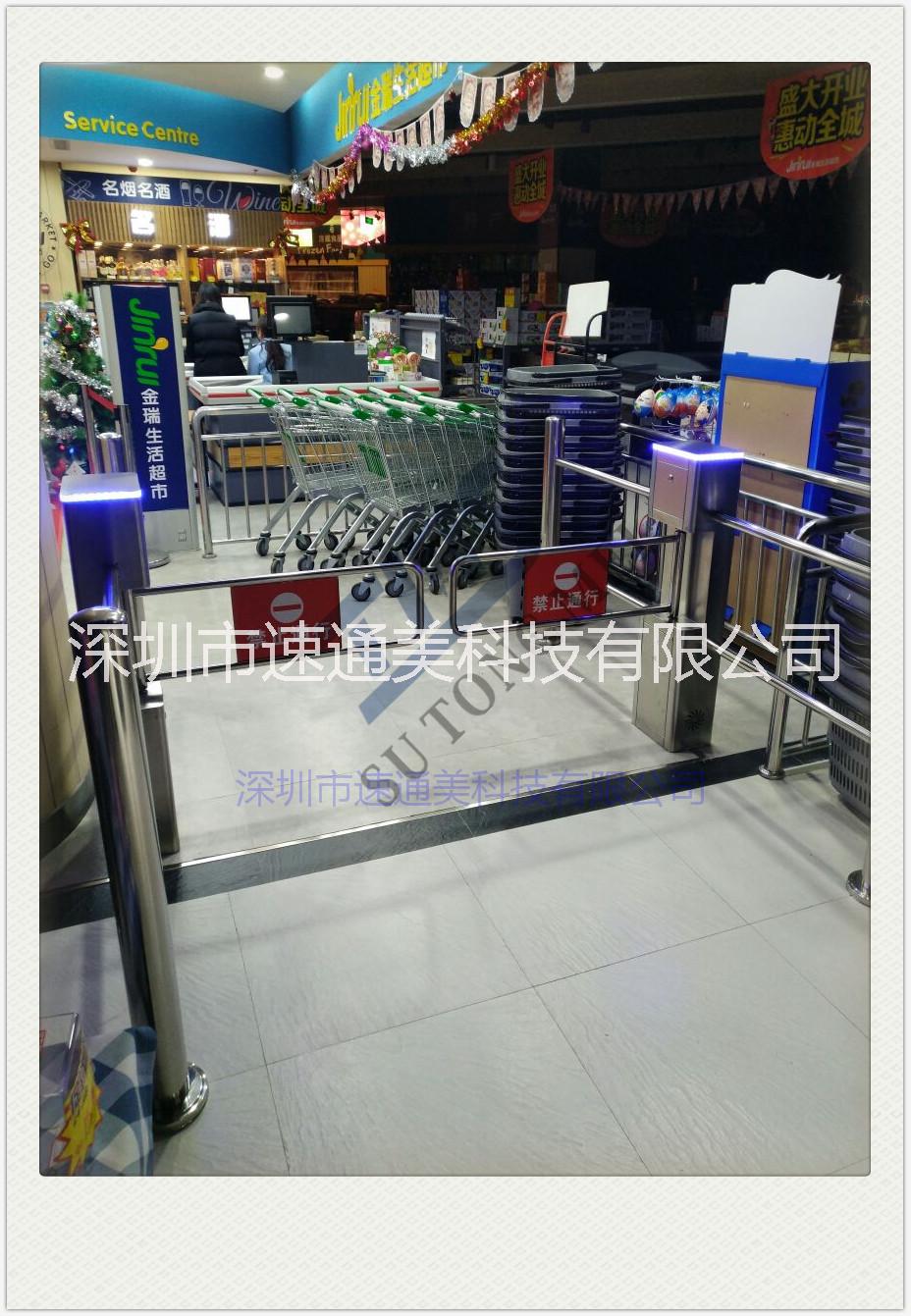 超市單向入口器 柱形紅外感應(yīng)門(mén)