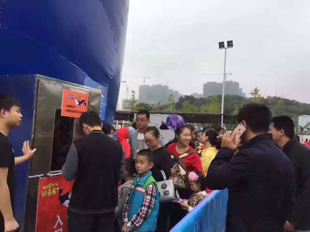 豪華藍(lán)鯨海洋球樂園出租大型充氣鯨魚模型租賃  鯨魚島出租