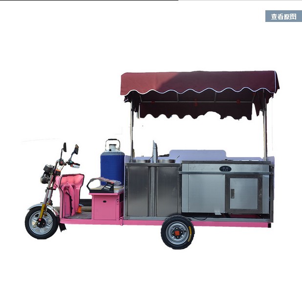 全新艾萊客冰淇淋車流動(dòng) 煙霧水果酸奶冰淇淋車泰卷炒冰機(jī)炒冰車
