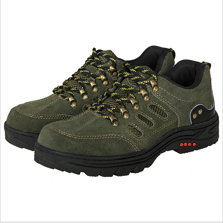 廠家訂做 反絨牛皮 絕緣 防護(hù)鞋 安全 勞保鞋 防砸放刺穿工地鞋