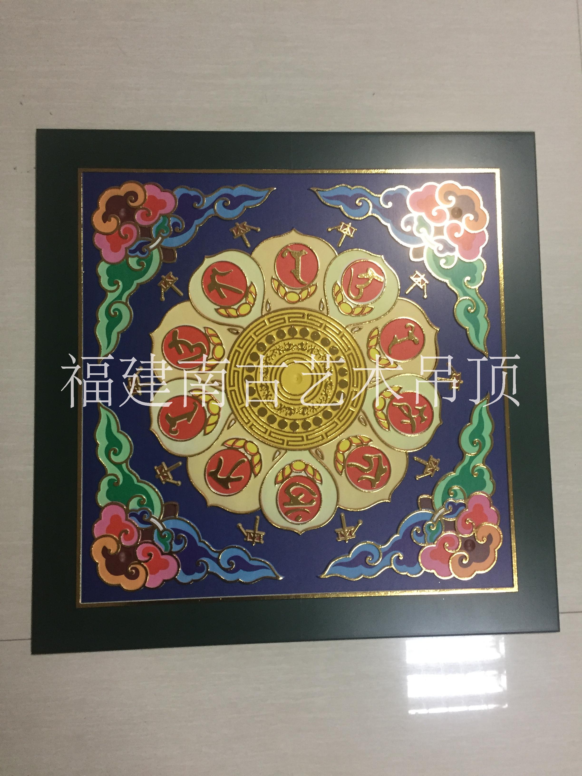 寺廟宗祠佛堂古建奢華彩繪天花吊頂
