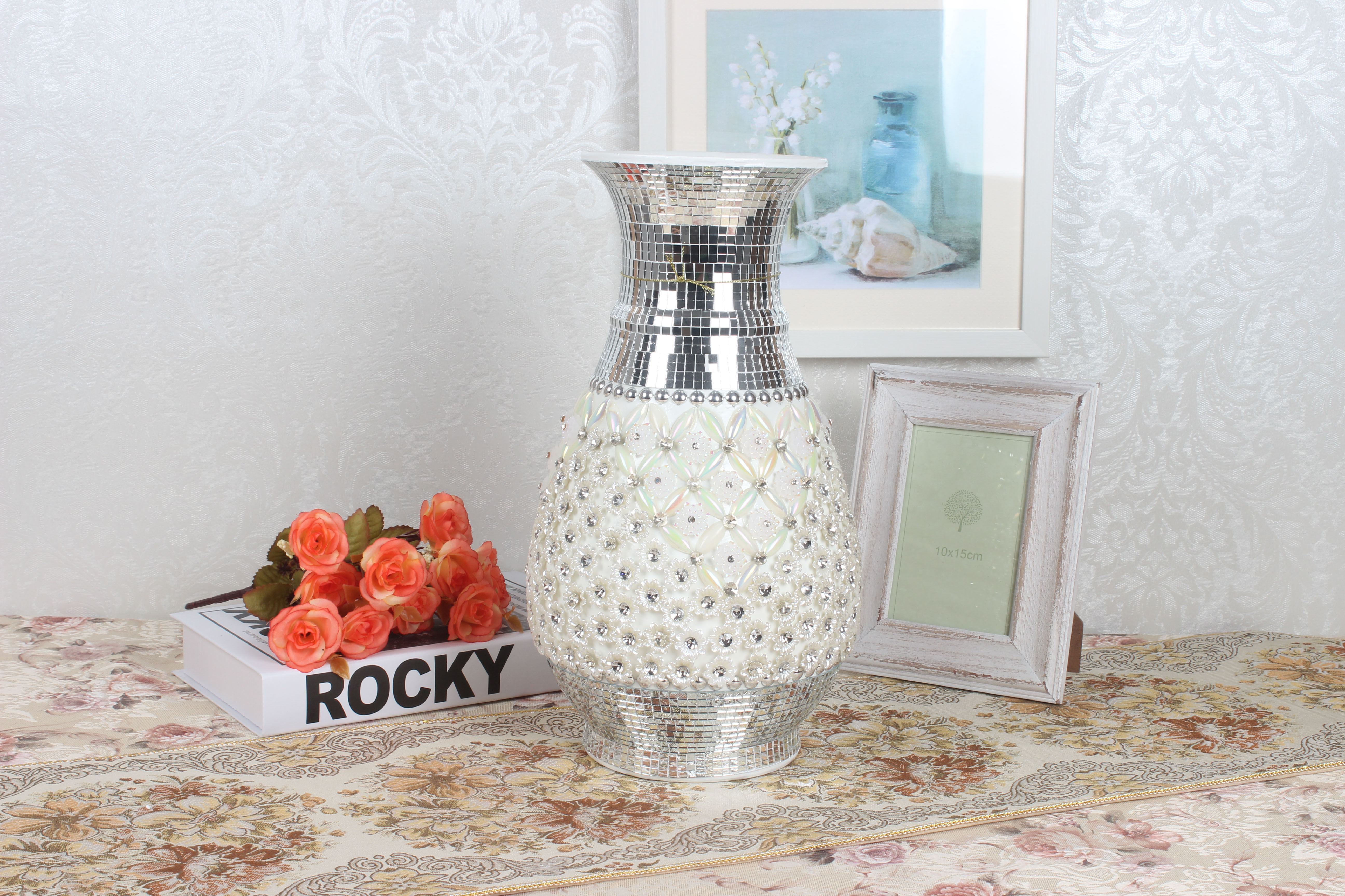 客廳擺件家居裝飾品花瓶 潮州花瓶廠家直銷家居客廳擺件花瓶花插