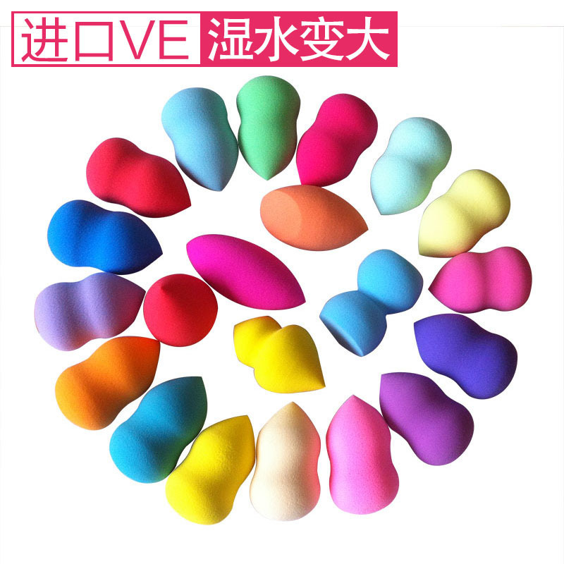 親水非乳膠粉撲大號(hào)60×40遇水變大葫蘆水滴洗臉撲包郵可定制 非乳膠化妝棉粉撲