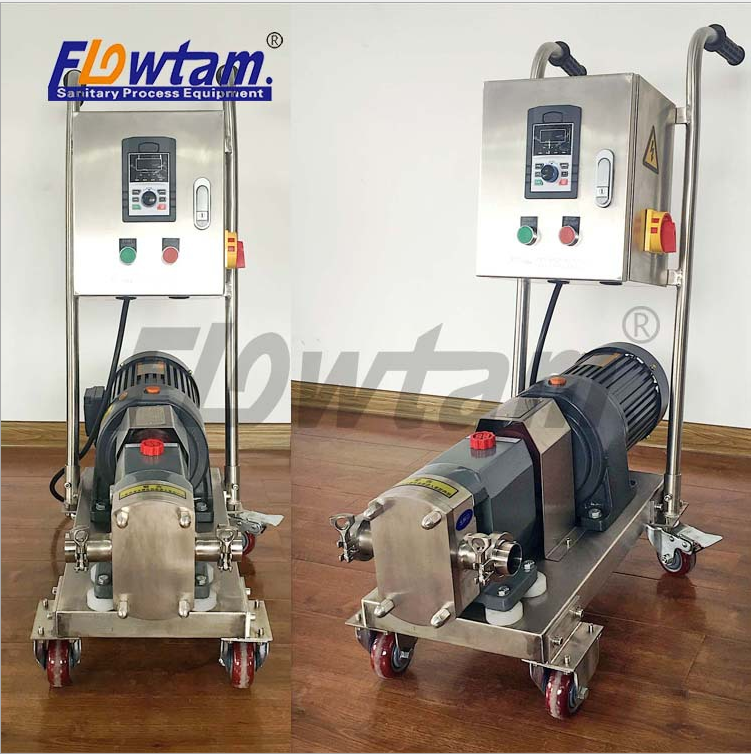 不銹鋼凸輪式膠體泵 變頻大流量高粘度雙內(nèi)轉(zhuǎn)子輸送泵