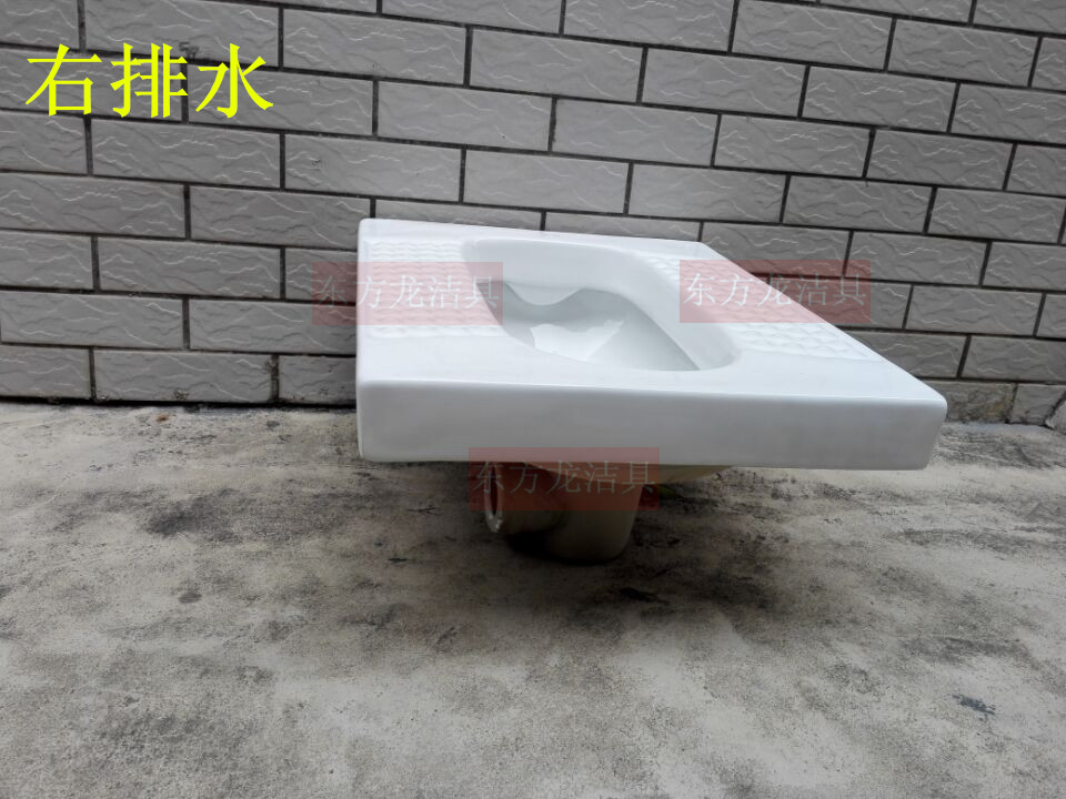 后排墻排蹲便器帶S彎?rùn)M排左排右排，橫排左排右排水蹲坑，東鵬廠家直銷蹲便器