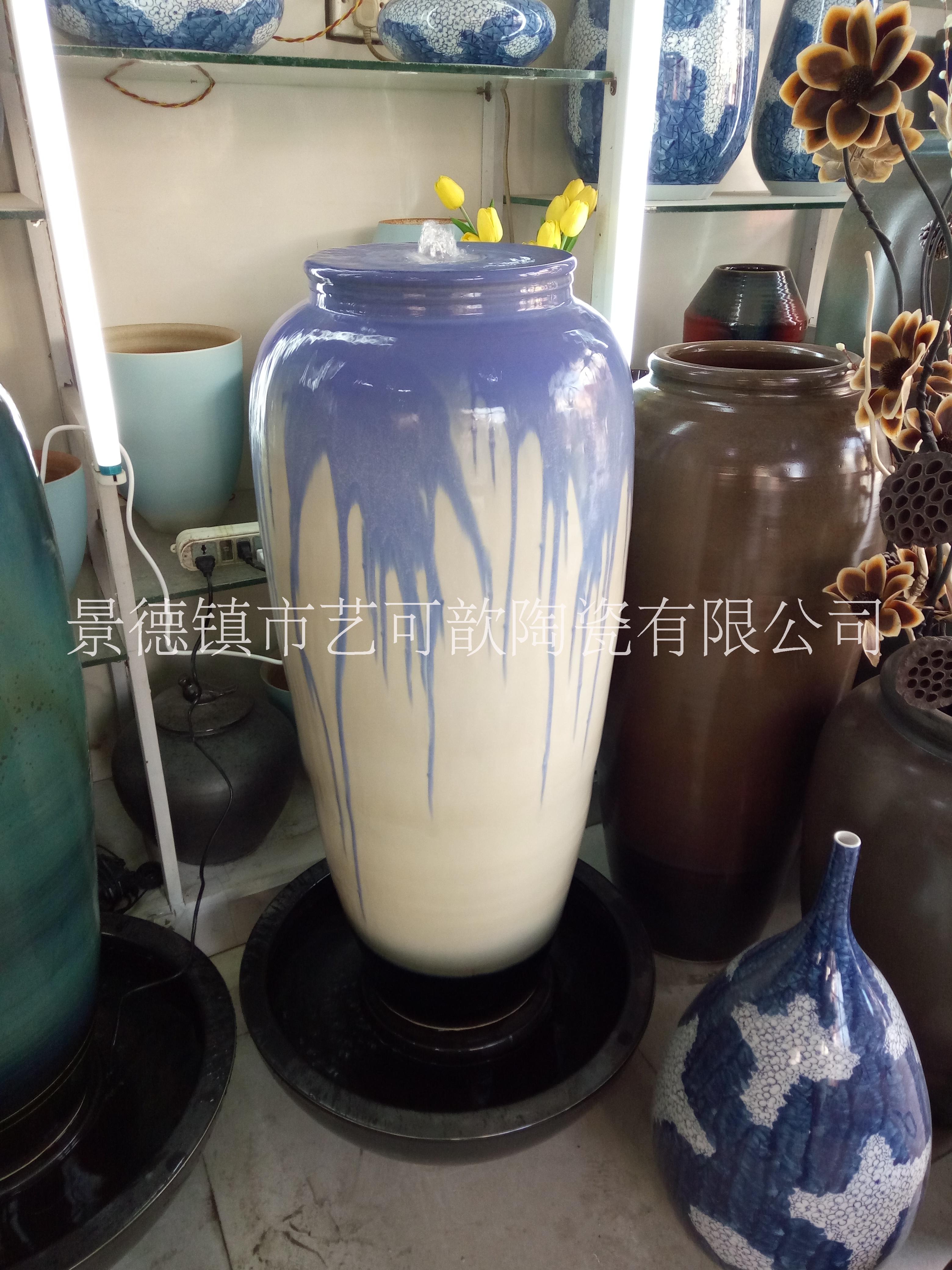 景德鎮(zhèn)流水?dāng)[件噴泉廠家直銷(xiāo)定制 景德鎮(zhèn)流水花瓶擺件噴泉廠家定制