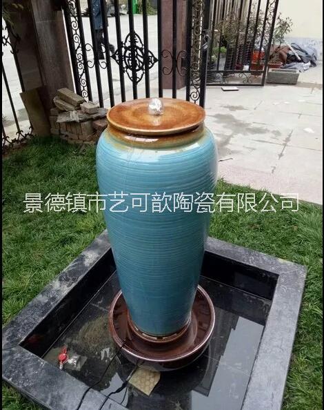 景德鎮(zhèn)陶瓷流水大花瓶擺件