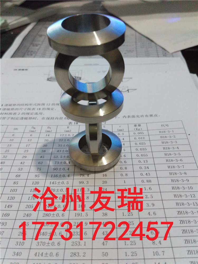 不銹鋼金屬墊片  DN32高壓密封墊   不銹鋼透鏡墊     320公斤高壓墊片