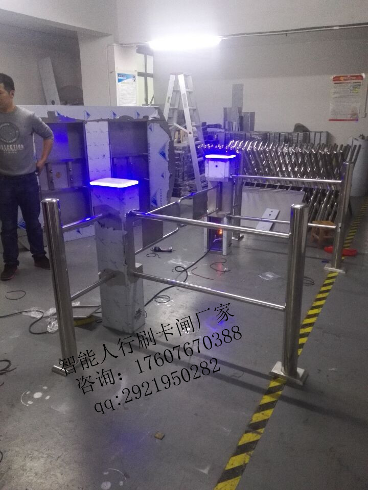 專業(yè)超市紅外感應(yīng)門廠家直銷單雙邊帶護欄單向自動開門閘機包郵 超市感應(yīng)門