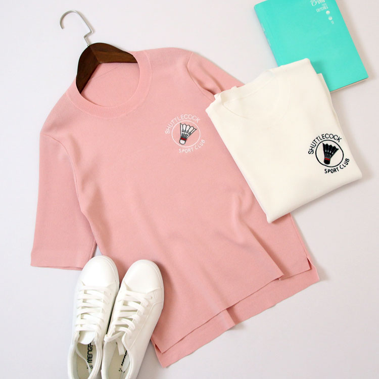 2017春夏季新款*針織衫 不規(guī)則下擺曲珠打底T恤女 韓版學(xué)生范