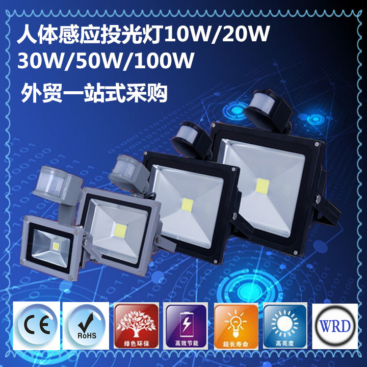 50W LED人體紅外感應(yīng)燈