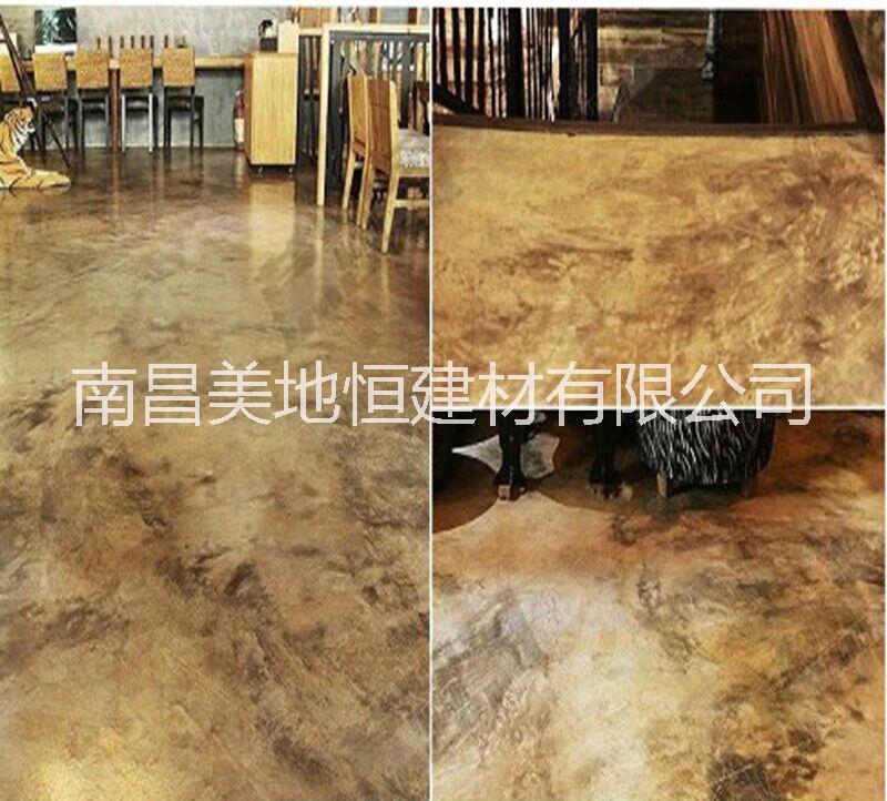 地恒水泥地面仿古地坪漆廠家 復(fù)古地坪漆 水泥地面耐磨復(fù)古地坪（黃古銅色）