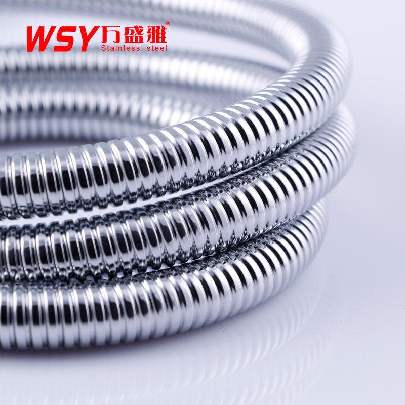 長(zhǎng)期供應(yīng) 萬(wàn)盛雅牌加密型雙扣進(jìn)水管 花灑軟管淋浴管
