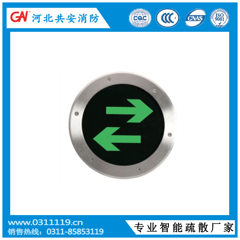 共安 地埋雙向標(biāo)志燈具 集中電源集中控制型消防應(yīng)急標(biāo)志燈具 智能疏散指示燈具
