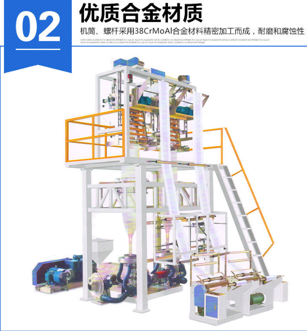 雙機(jī)頭吹膜機(jī) 海鮮袋吹膜機(jī) 雙機(jī)頭方便袋 超市袋吹膜機(jī)GBC-400