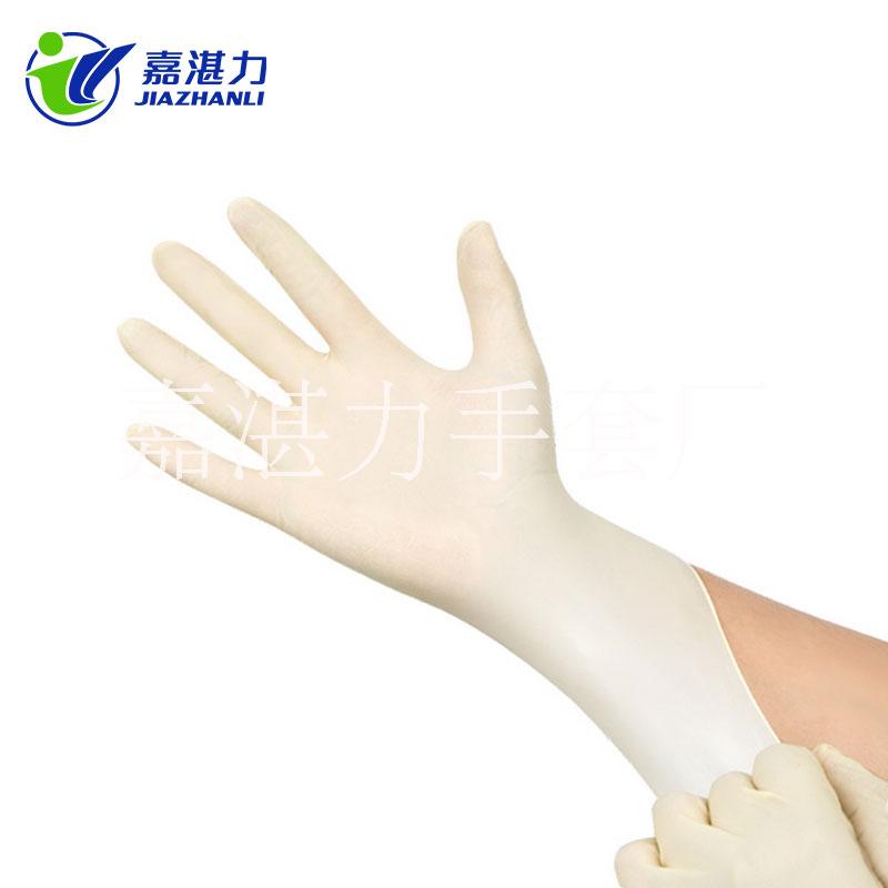 工廠直銷(xiāo) 一次性乳膠手套  一次性使用醫(yī)用檢查乳膠橡膠手套latex gloves