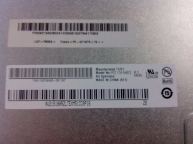 廣東電視廠家直銷*惠 21.5寸液215HVN01.1