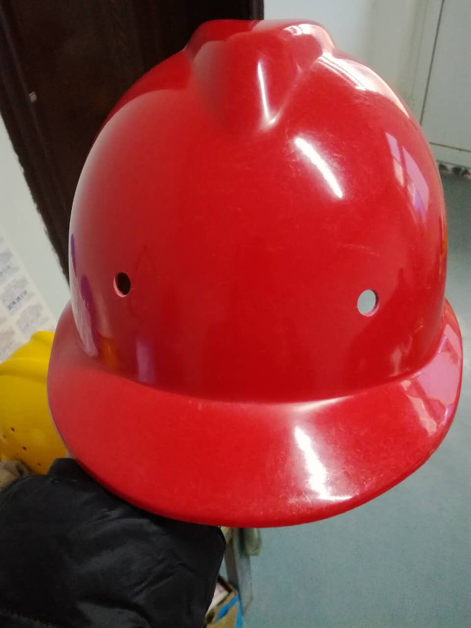 祥寧牌免噴漆玻璃鋼安全帽V型