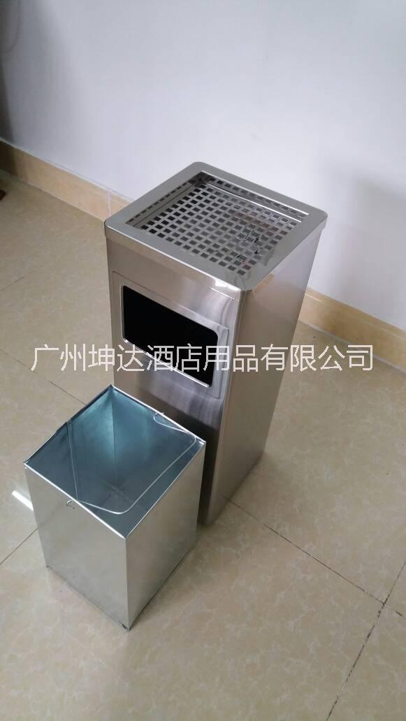 不銹鋼正方形麗格煙灰桶 酒店賓館KTV包廂帶煙灰缸立式垃圾桶/果皮箱