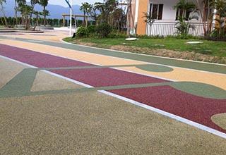 透水地坪 彩色混凝土地坪