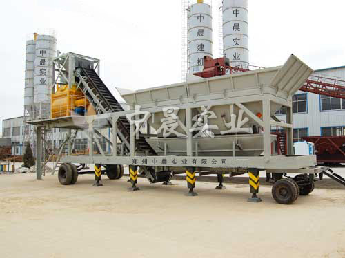 HZS50移動式混凝土攪拌站設備_混凝土攪拌站_攪拌站設備