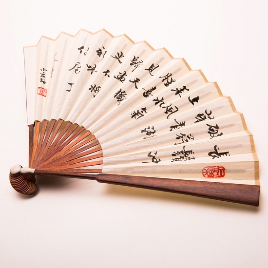 手繪書畫商務(wù)禮品扇圖案可定制