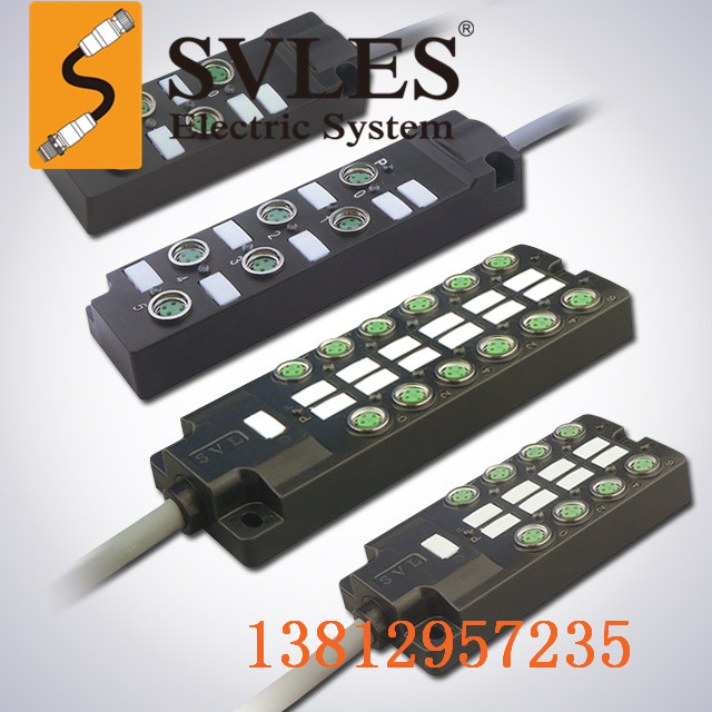 M12集線器端口傳感分配器總線模塊分線盒現(xiàn)場(chǎng)對(duì)接