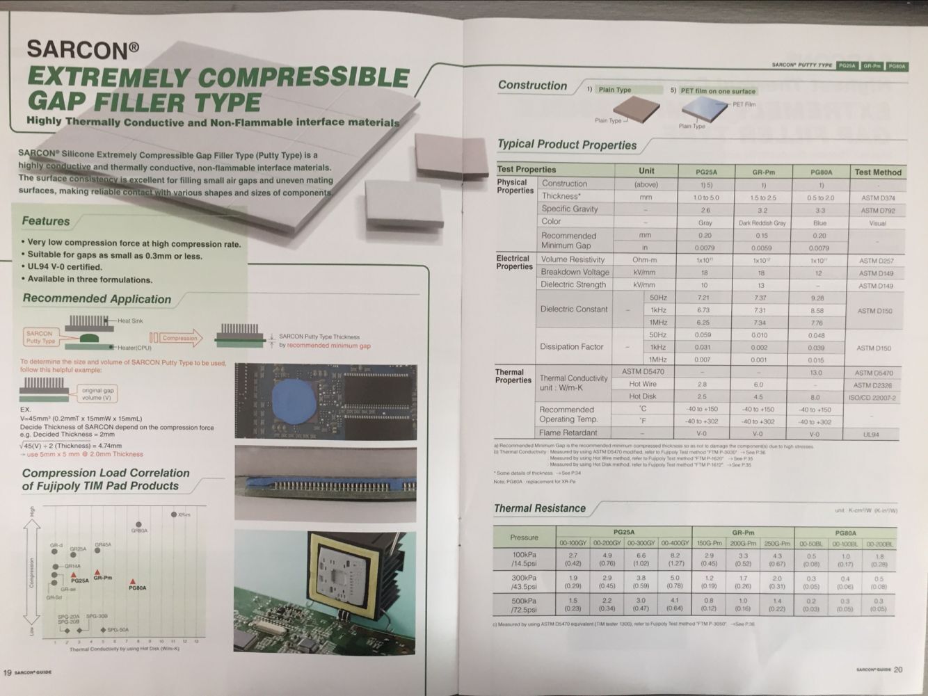 fujipoly富士硅膠片 SARCON  富士Sarcon硅膠片 Sarcon GR-M