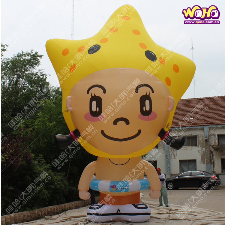 大明氣模 螃蟹海星卡通人氣模