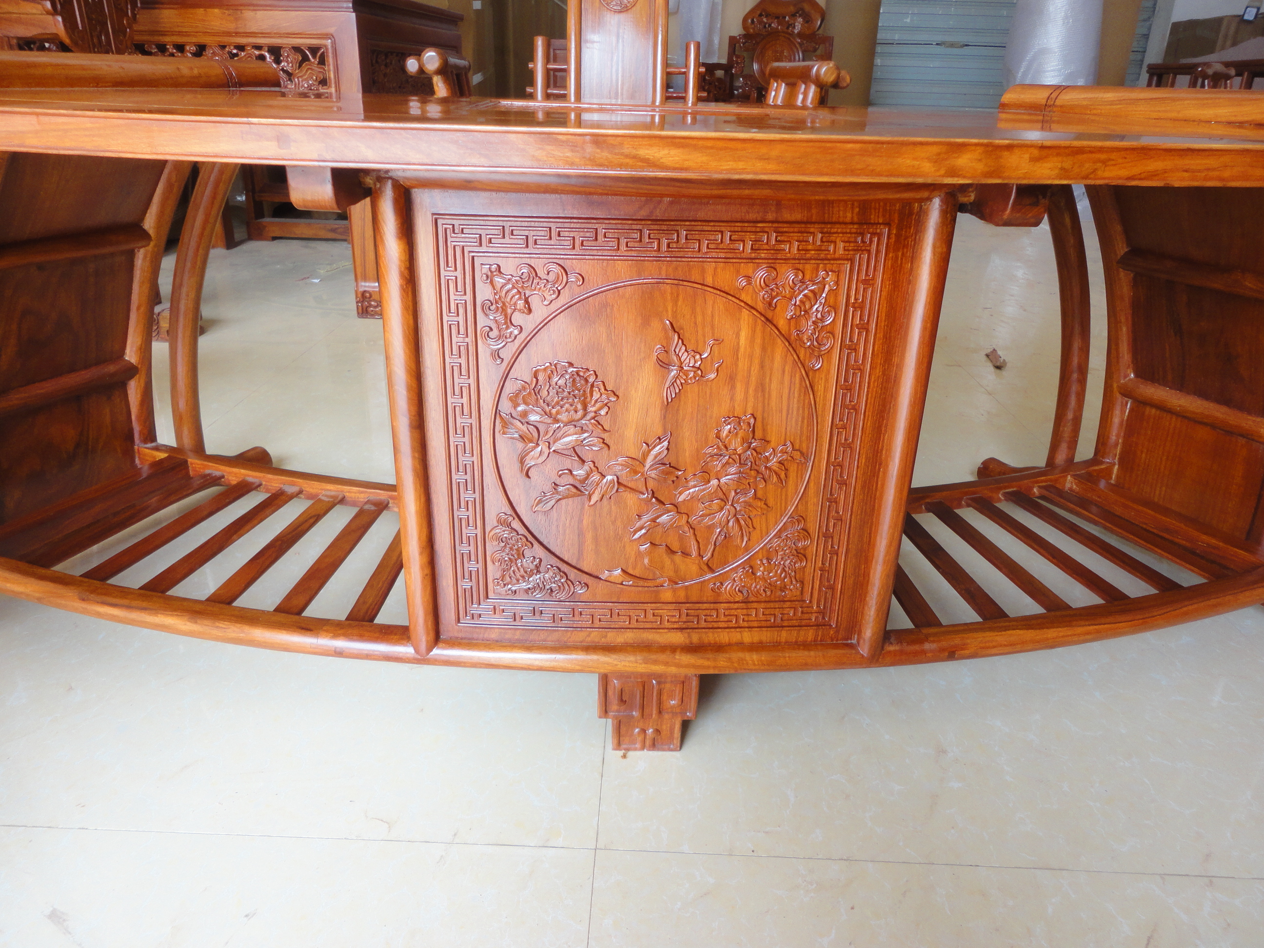 復雜扇形茶臺6件套----茶臺、茶幾、茶桌、茶水桌