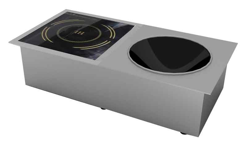 廠家直銷  嵌入式商用電磁爐 商用臺(tái)式平面 凹面爐圖片