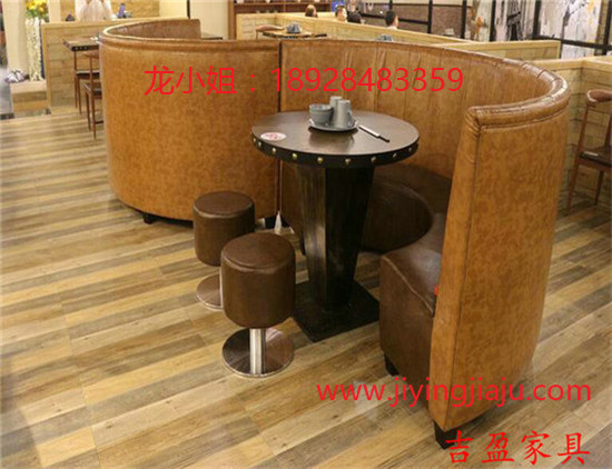 定做餐廳弧形卡座沙發(fā)