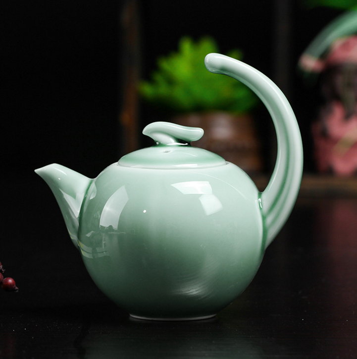 龍泉青瓷茶壺純手工*陶瓷工藝品廣告促銷送禮茶具套裝禮品茶壺