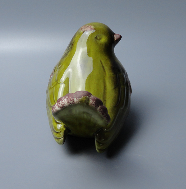 新品鐵銹陶瓷 家居擺件裝飾品創(chuàng)意生日商務禮物 超萌小黃鴿子