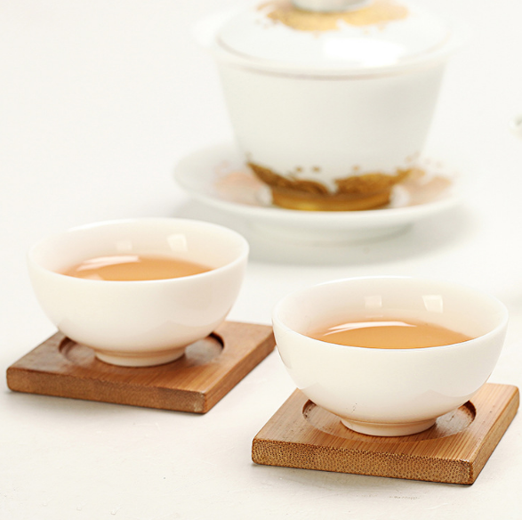 美德窯茶道供應(yīng)商 批發(fā)茶道 套用竹子四方形茶杯墊杯托廠家批發(fā)