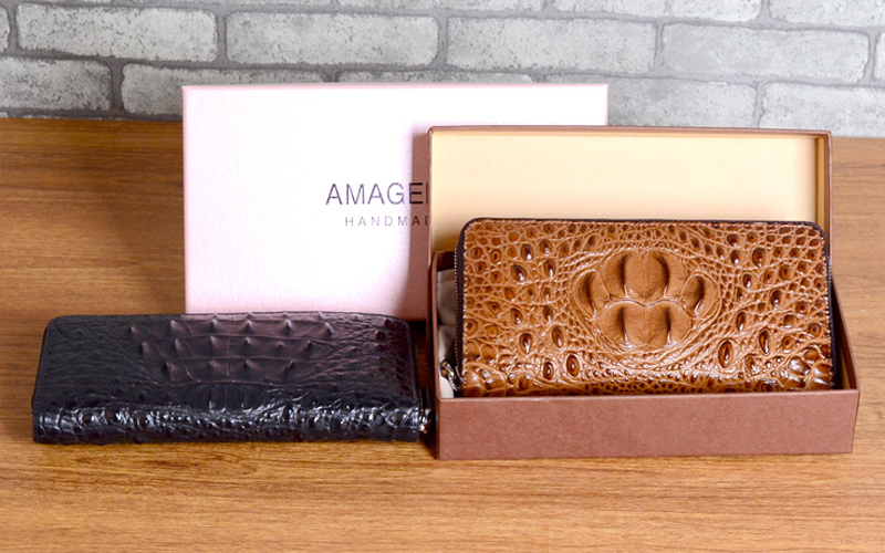 創(chuàng)格慕鱷魚皮錢包男時(shí)尚潮流長(zhǎng)款皮夾真皮拉鏈?zhǔn)职帜冒惺垮X包 錢包手包手拿包男包女包皮包生產(chǎn)