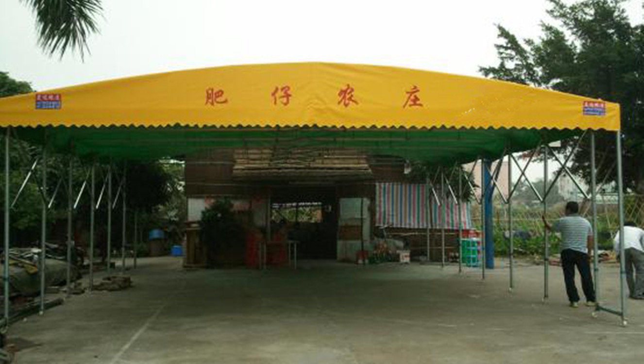 推拉蓬廠家直銷活動(dòng)折疊蓬遮雨棚