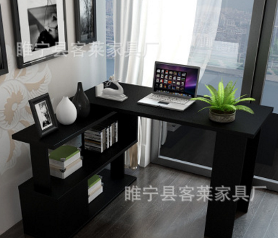 廠家直銷包郵簡易轉(zhuǎn)角電腦桌家用臺式電腦桌客廳帶鋼管旋轉(zhuǎn)電腦桌臥室書桌