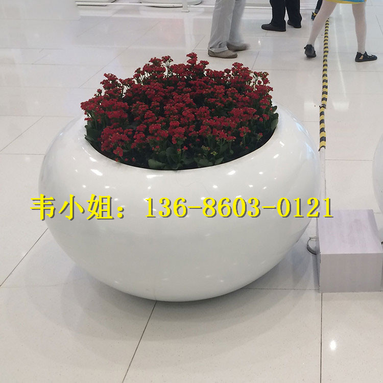 樹脂纖維花盆雕塑  時尚*玻璃纖維花盆